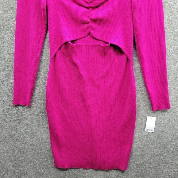 Bar III Trendy Cutout Knit Sweater Dress Bodycon Size 0X NWT - Picture 3 of 11